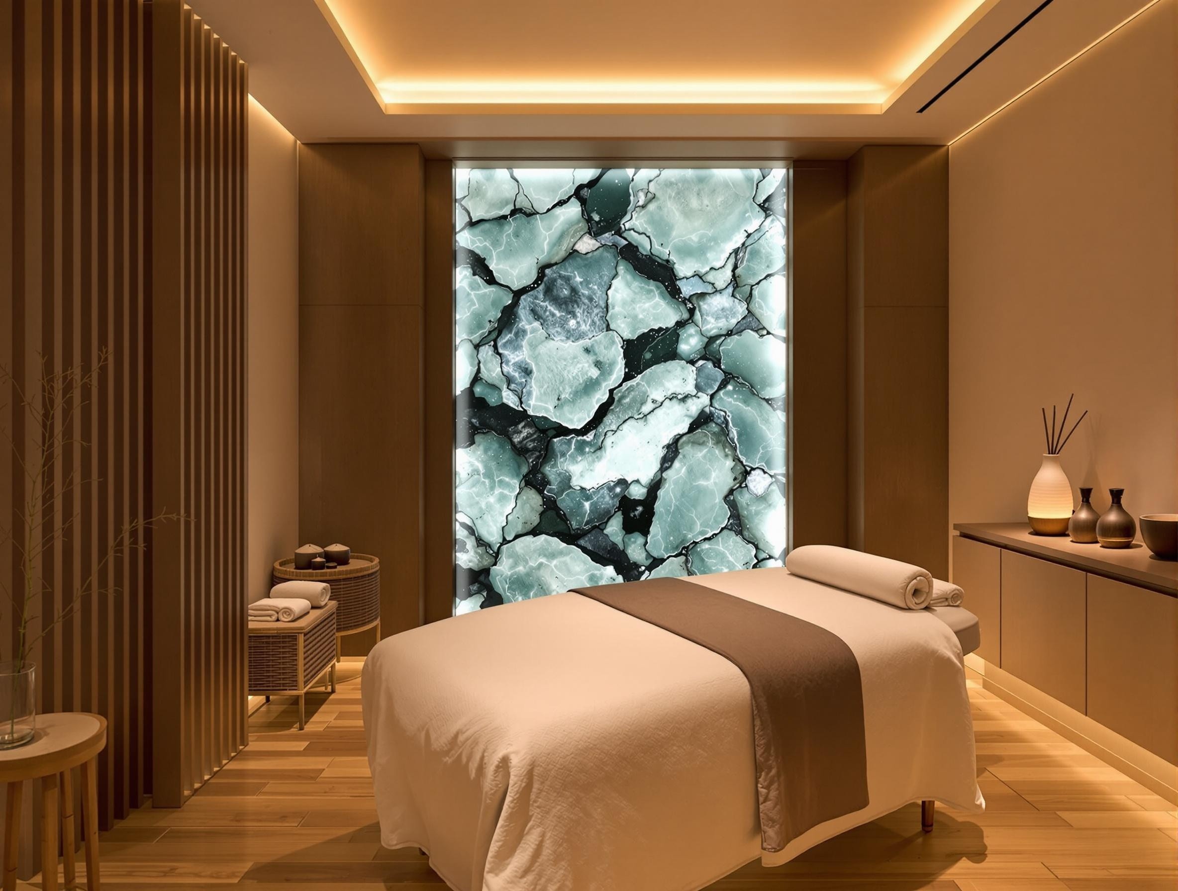 Tranquil spa treatment room