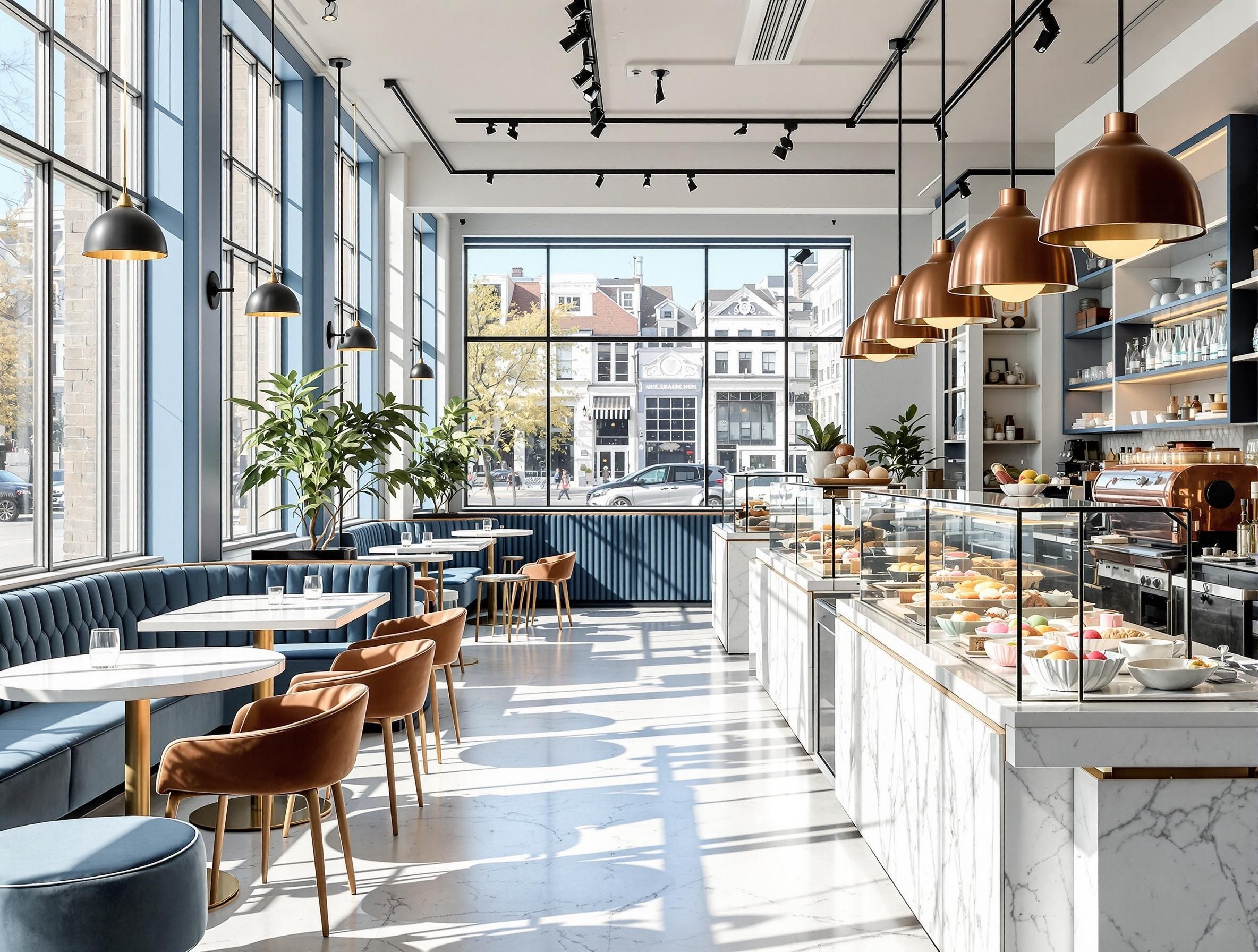Azure Lounge - Contemporary café and pastry shop