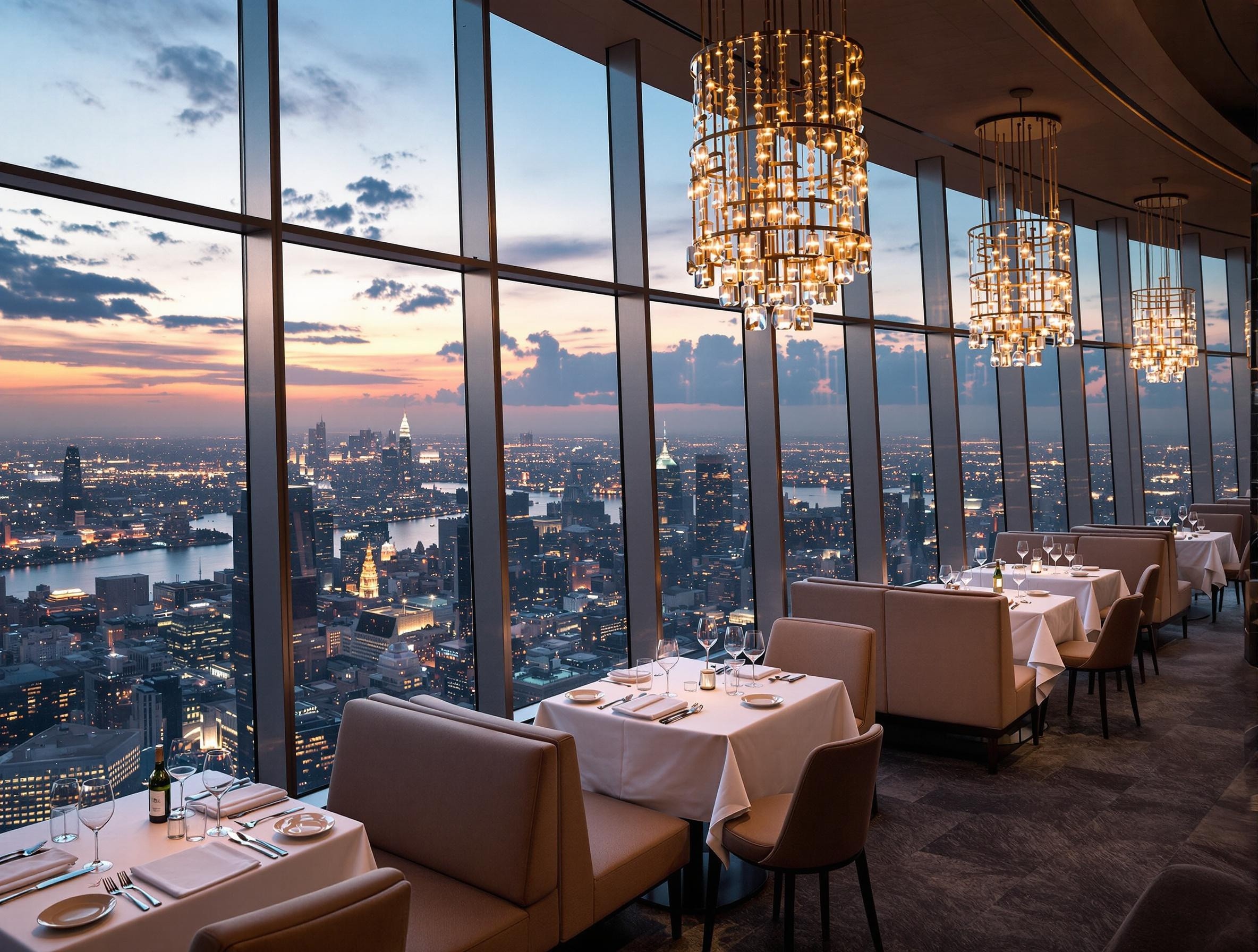 Sky View Restaurant - Fine dining with panoramic city views